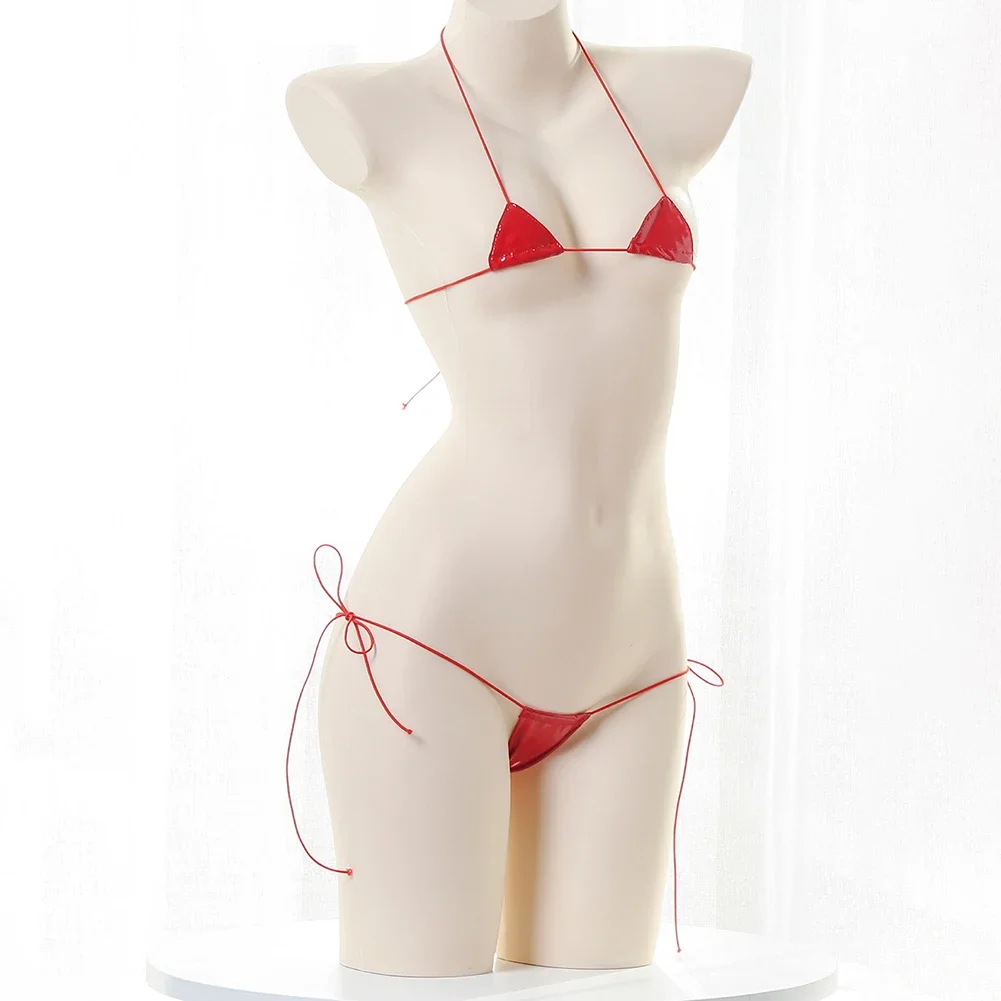 Lace Bralette Set - Nova lingerie sexy feminina de couro