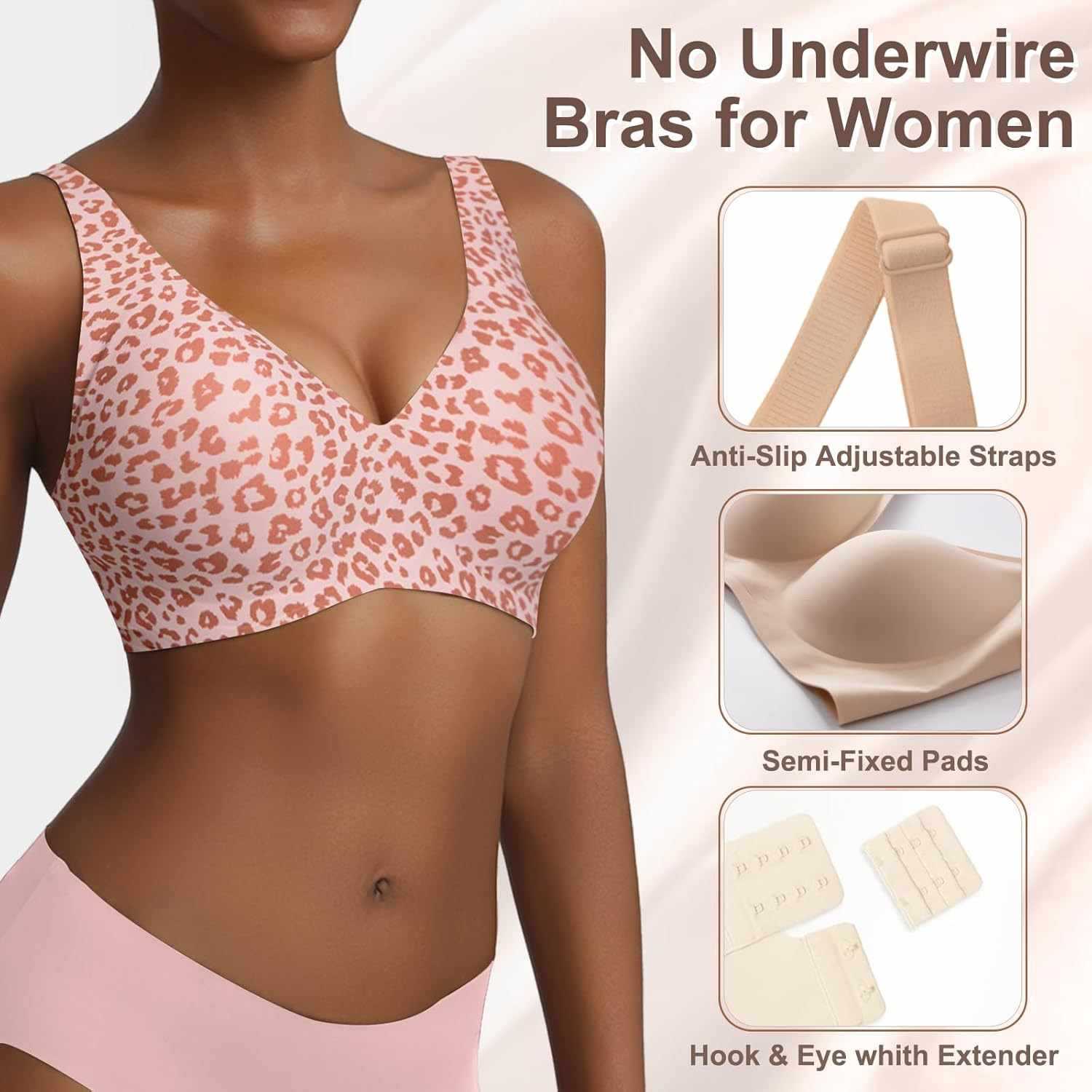 Sutiã feminino sem costura, es - Plunge Bra Push Up avaliação e preço