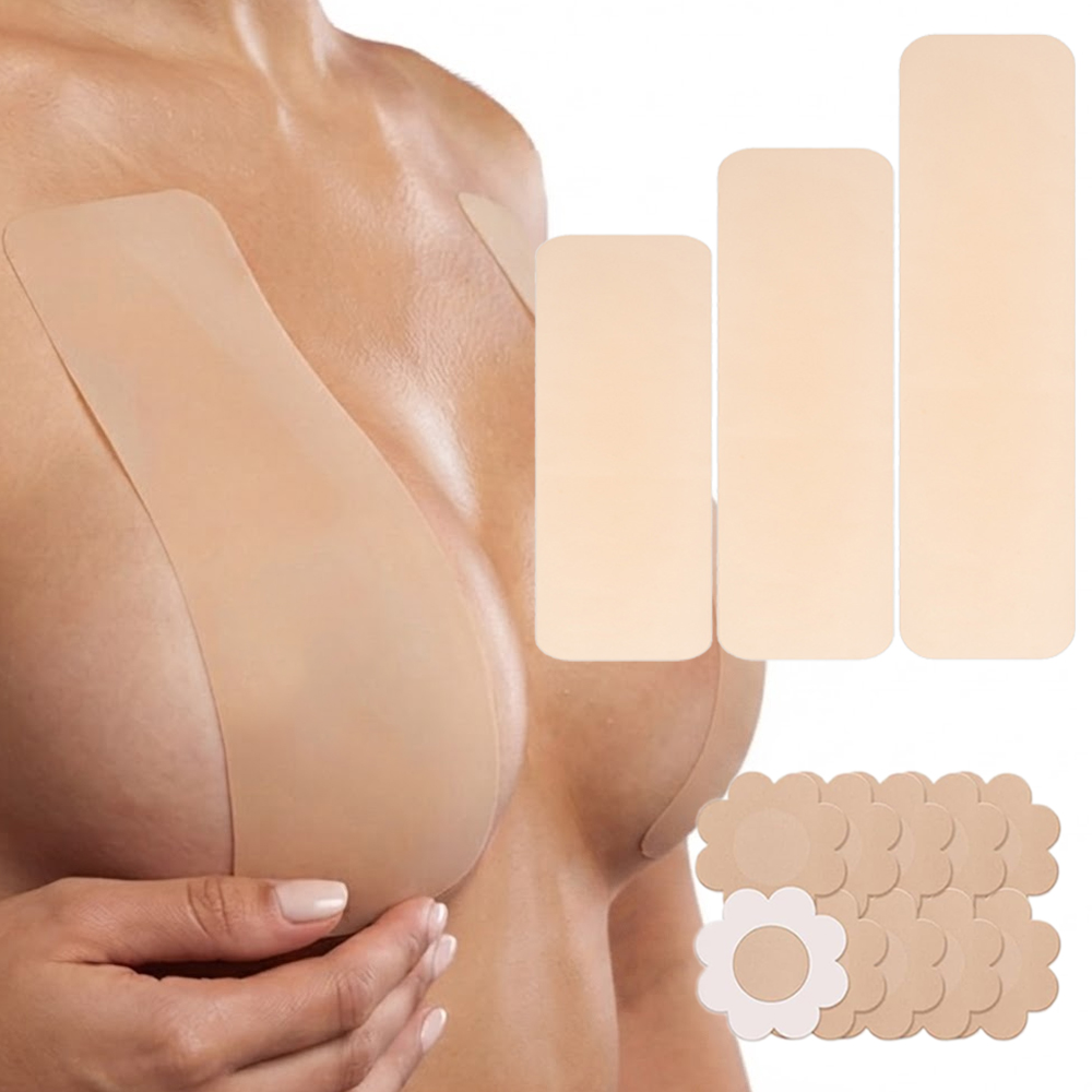 6 Peças de Fita de Silicone Pr - Strapless Bra Adhesive avaliação e preço