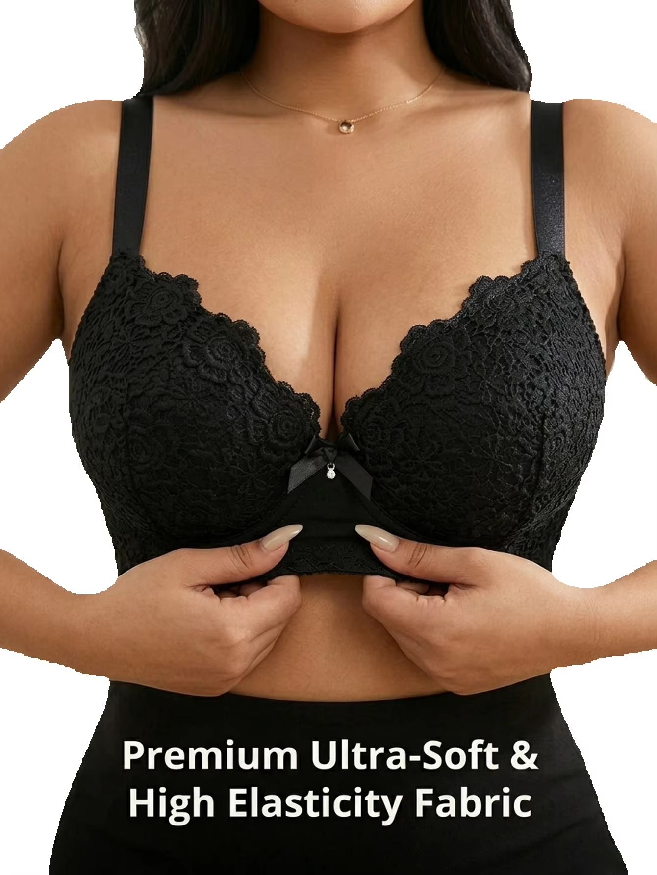 Sutiã Plus Size Floral com Boj - Underwire Bra Padded avaliação e preço