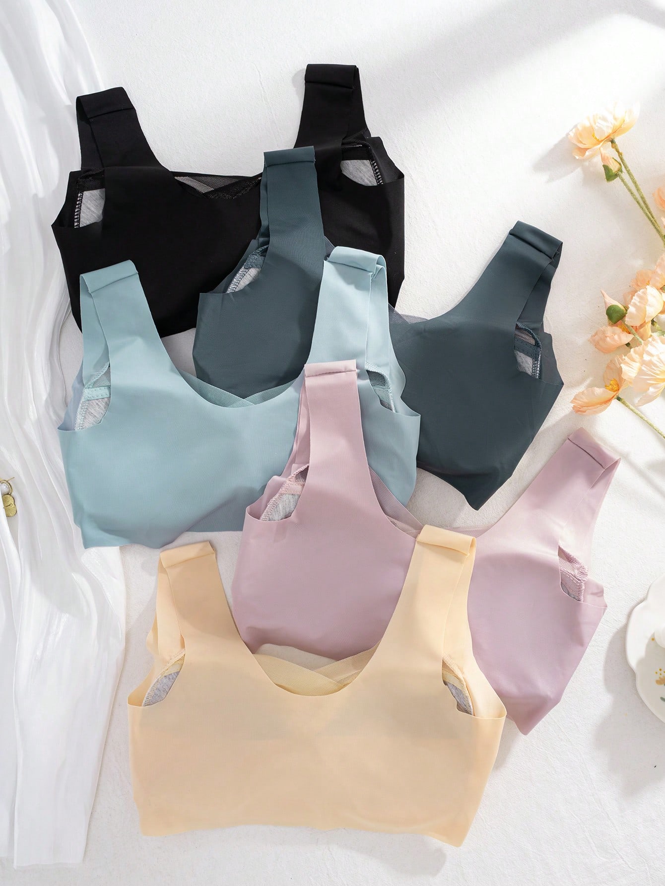 Conjunto de 5 Sutiãs Sem Costu - Sleep Bra Bralette avaliação e preço