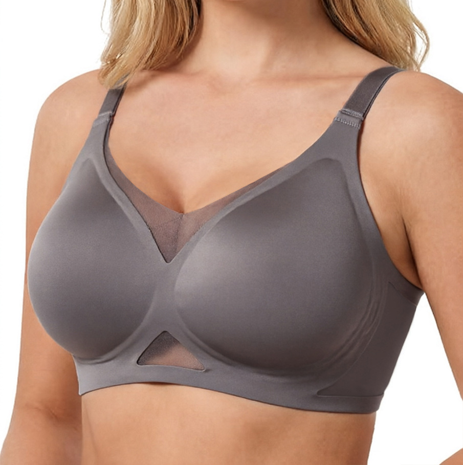 Sutiã Feminino Sem Costura e S - Sheer Mesh Bra avaliação e preço